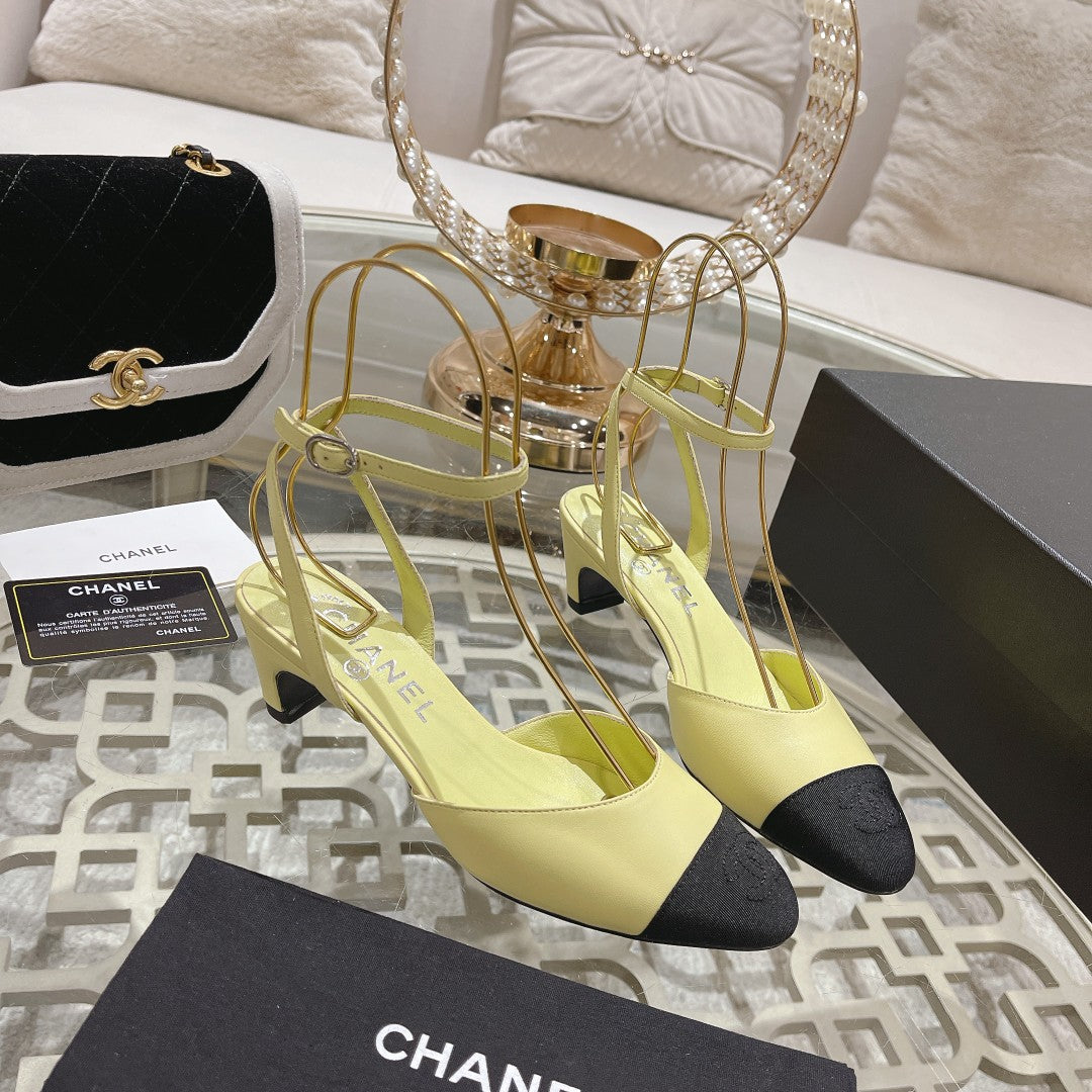 CHAN * 24 new style cat heel sandalsVIP1：1