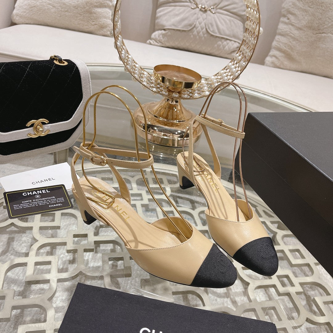 CHAN * 24 new style cat heel sandalsVIP1：1