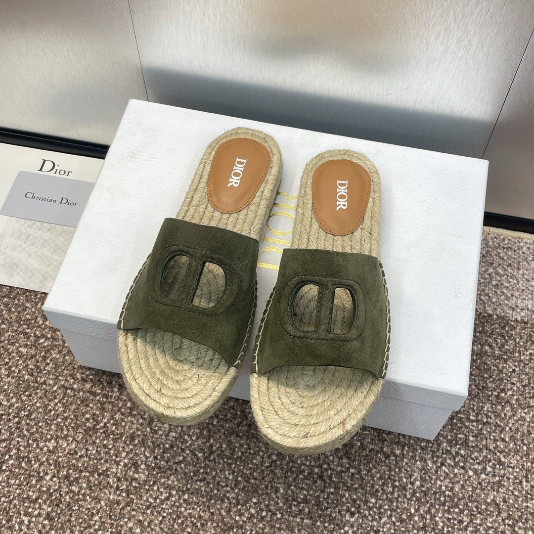DIO* 24 new CD pig nose woven fisherman shoes