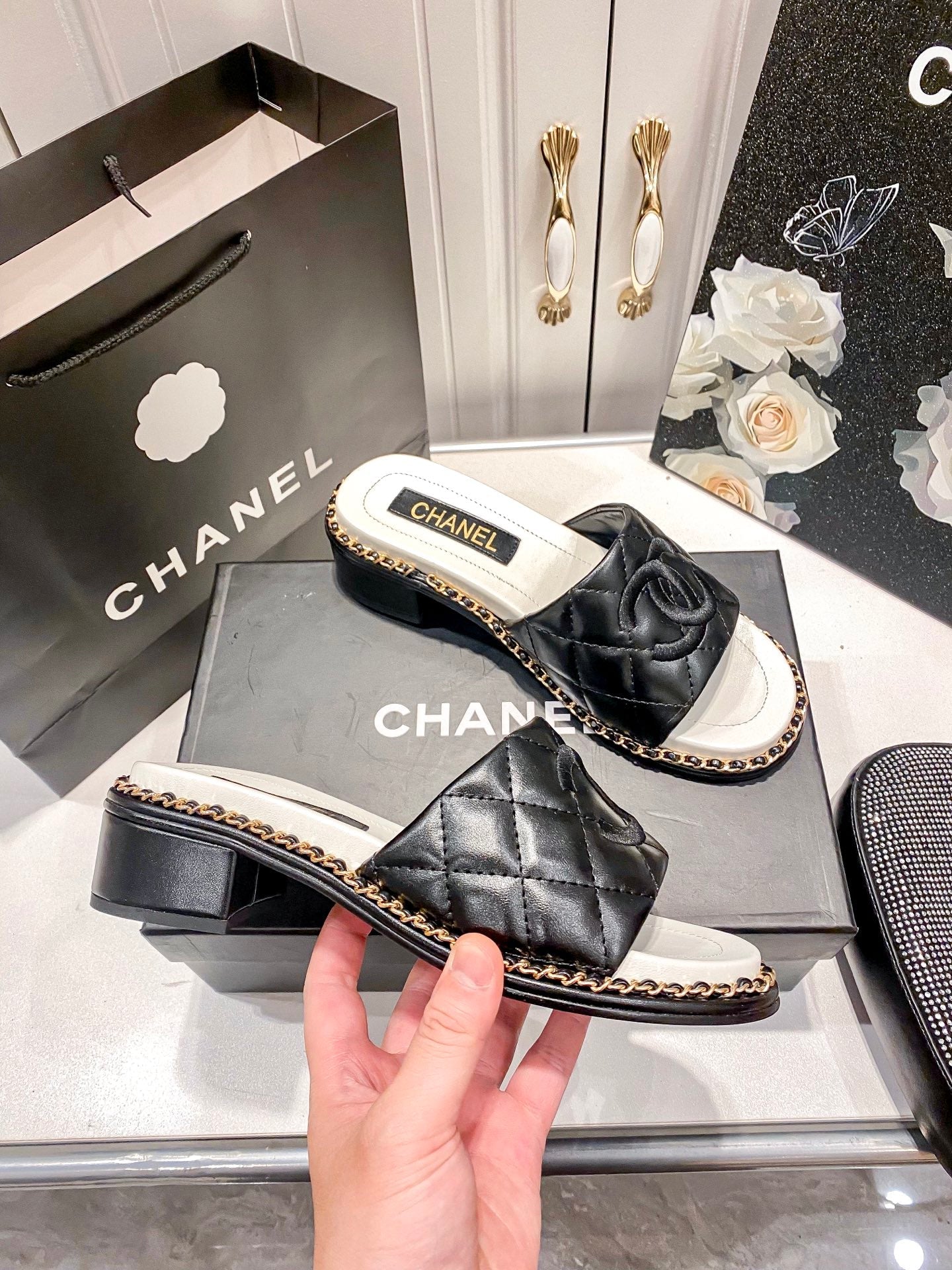 CHNA* 25 Platform High Heel Slippers