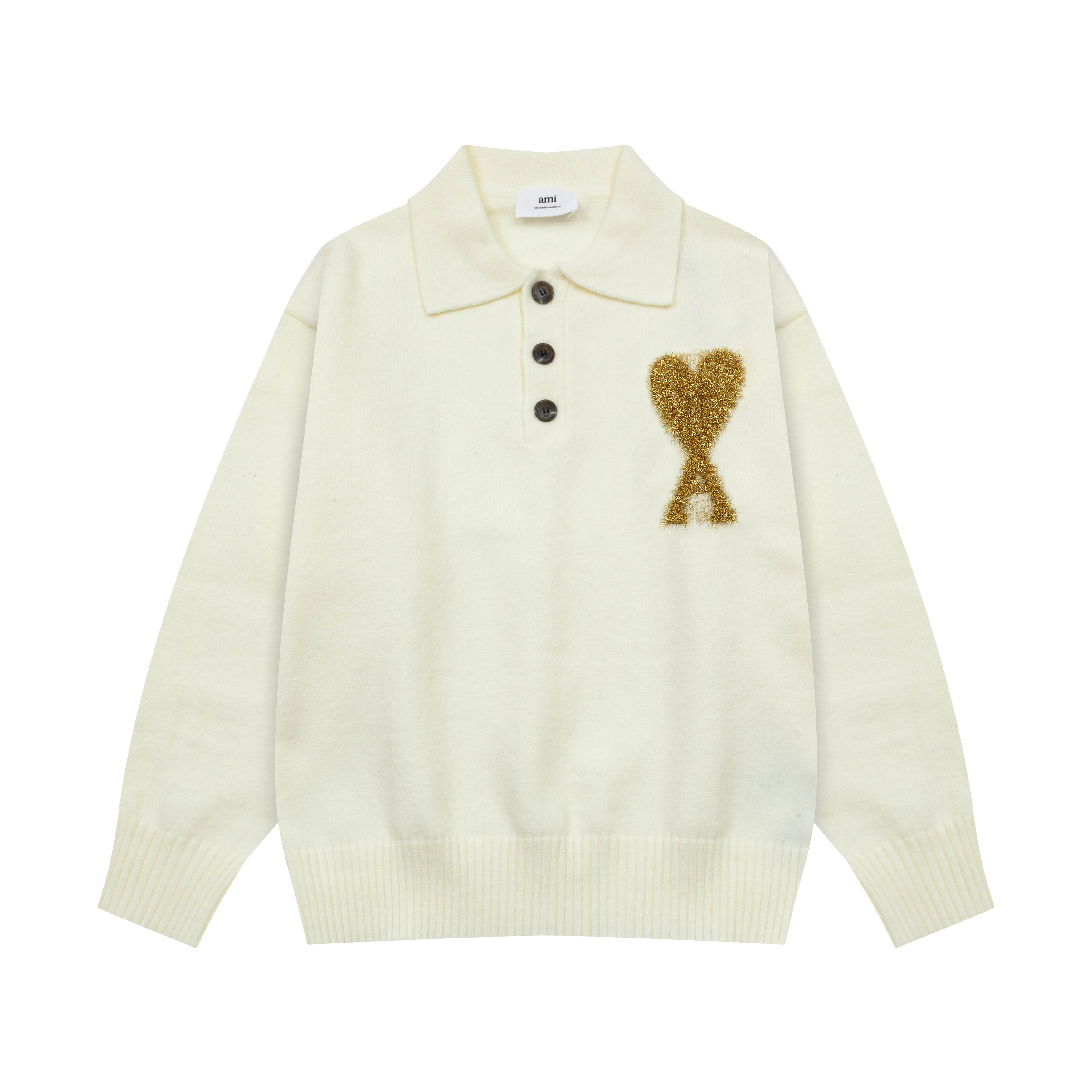 AM* POLO NECK PULLER SWEATER