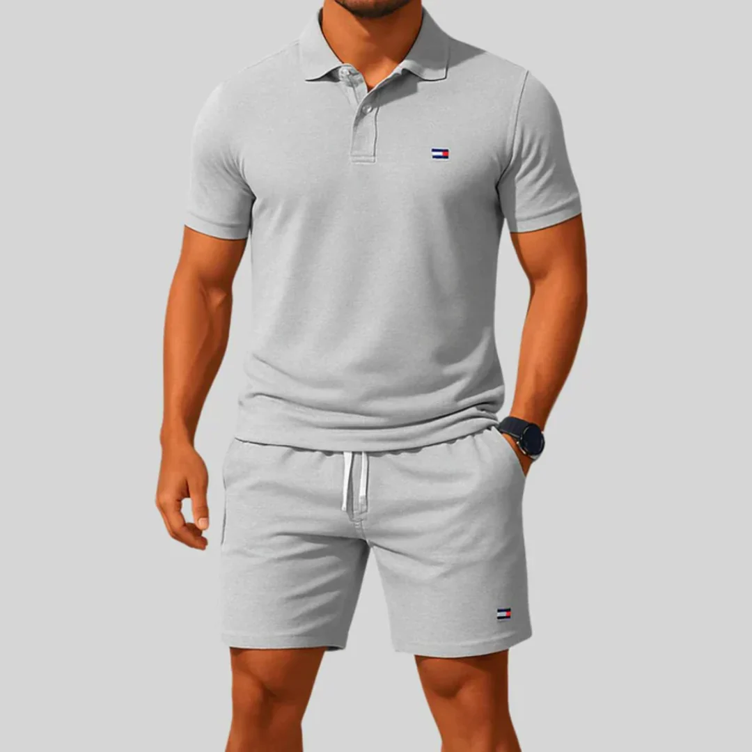 TM Men’s Casual Polo & Shorts Set