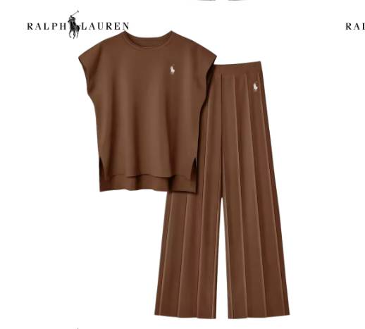Women's Sleeveless Knit Vest + Wide-Leg Pants