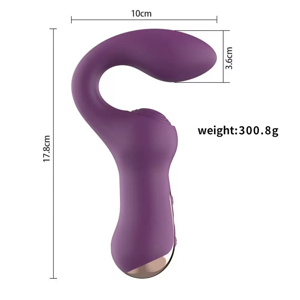 Double Point G-Spot Vibrator in Purple
