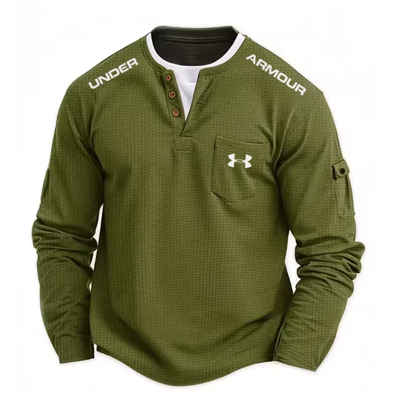 UA Men’s Waffle Knit Henley Shirt