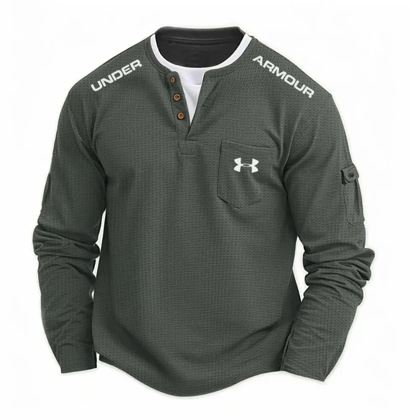 UA Men’s Waffle Knit Henley Shirt