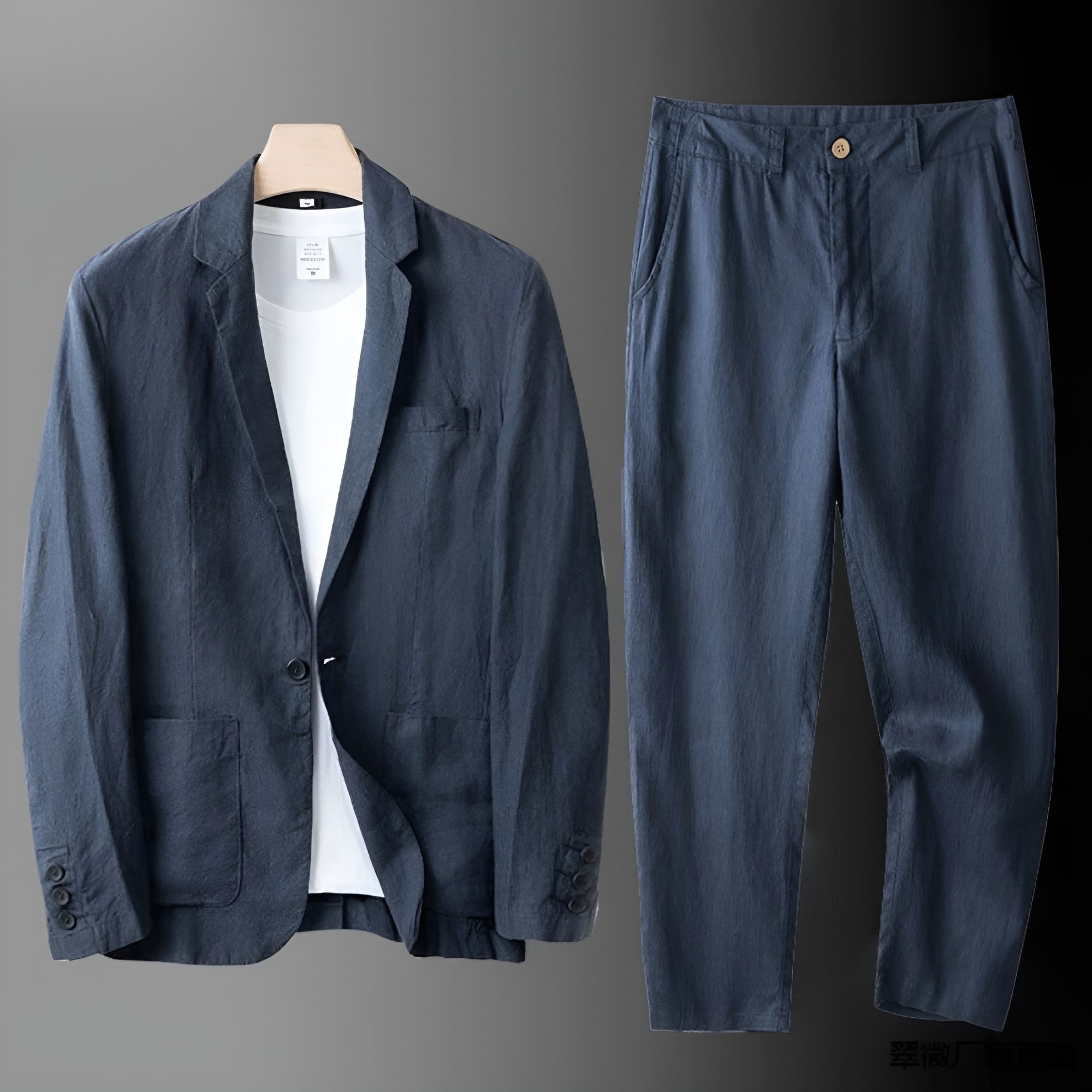 Alberto Conjunto de lino elegante
