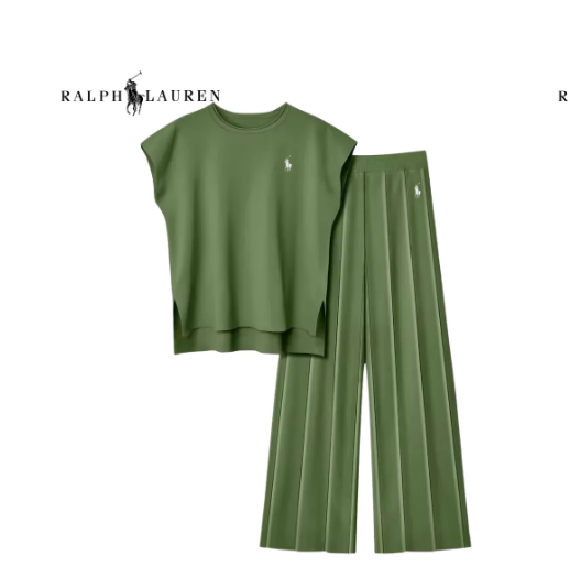 Women's Sleeveless Knit Vest + Wide-Leg Pants