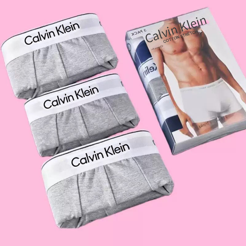 CK Pure Cotton Boxer Briefs (3-Pack)