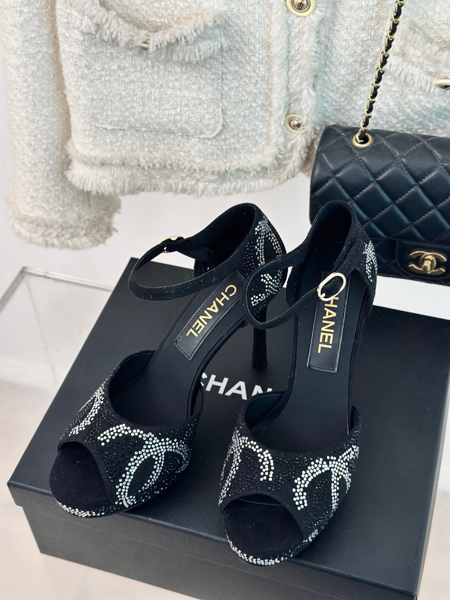Xiaoxiang 24P new catwalk style waterproof platform high-heeled sandals VIP 1:1