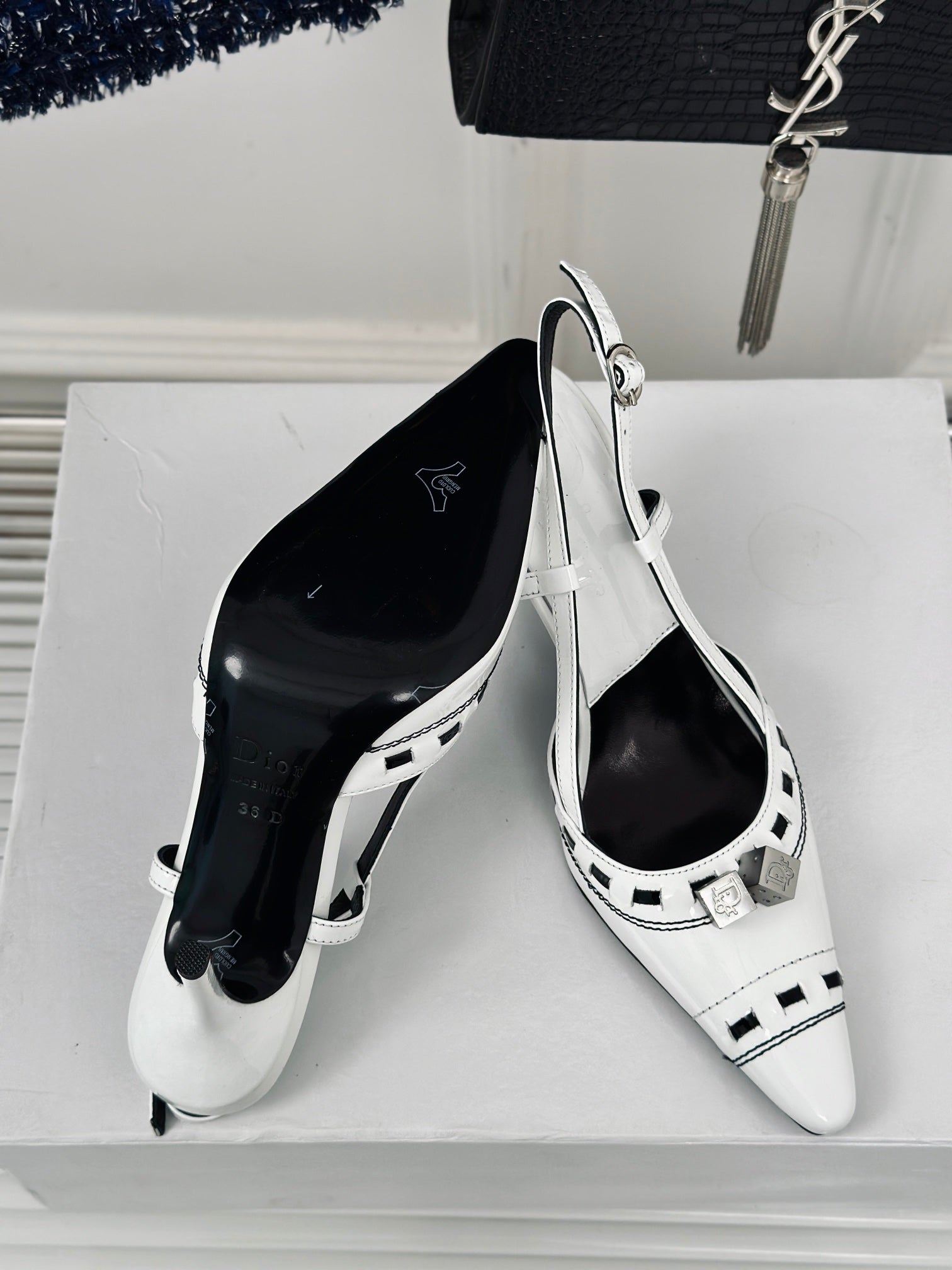 High heel sandals DI new pointed dice VIP 1:1